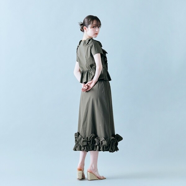 オーディア ミューズ（Audie a Muses）/【セットアップ対応】ギャザーフリルヘムスカート_11