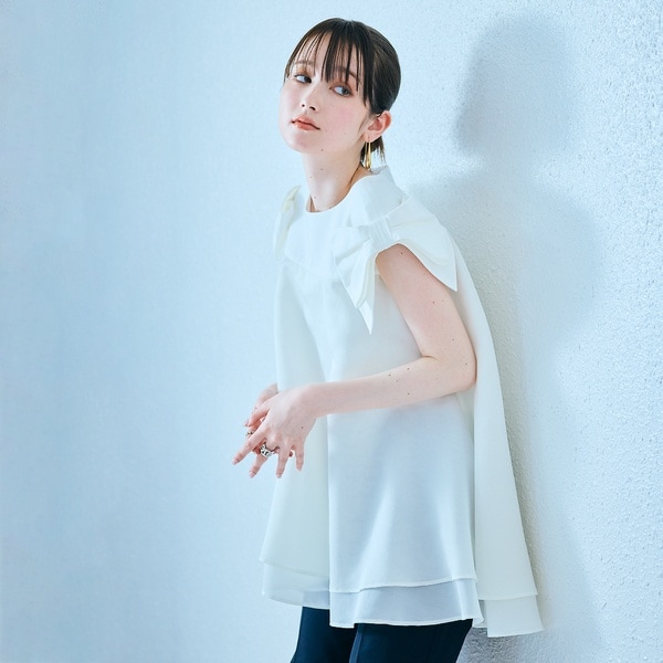 オーディア ミューズ（Audie a Muses）/リボンスリーブプルオーバー