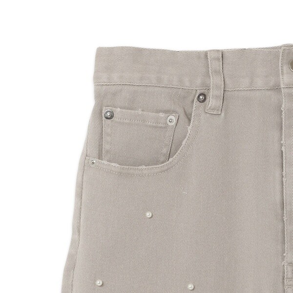 オーディア ミューズ（Audie a Muses）/パール付きカーブデニム/gray