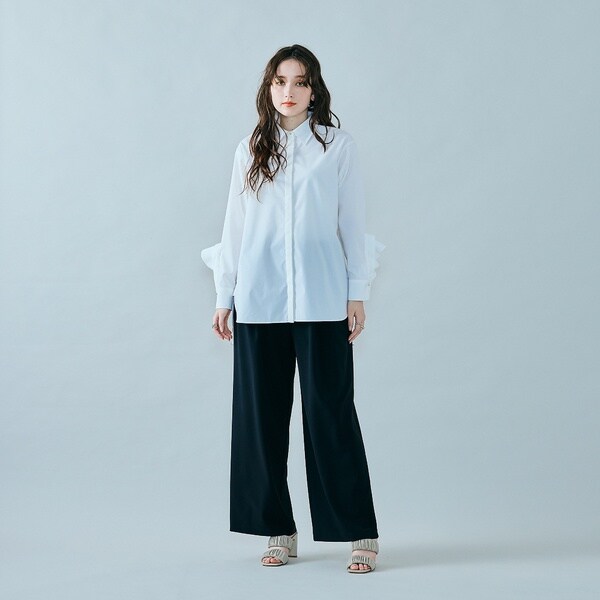 NEW】オーディア ミューズ（Audie a Muses）/リラックスワイドパンツ/Black