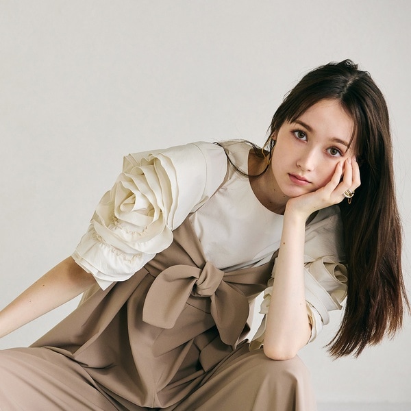 オーディア ミューズ（Audie a Muses）/胸元リボンサロペット