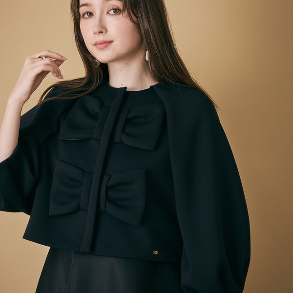 オーディア ミューズ（Audie a Muses）/【M−StyleLuxeコラボ】【人気のため追加】フロントダブルリボンブラウス