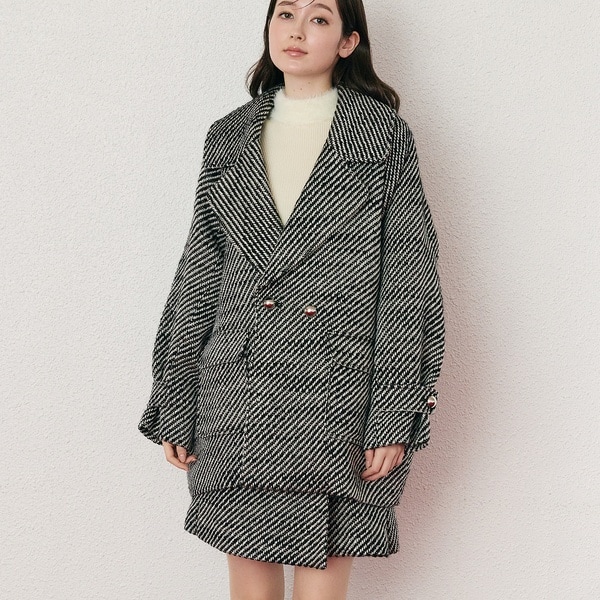 オーディア ミューズ（Audie a Muses）/オーバーダブルコート/綾目