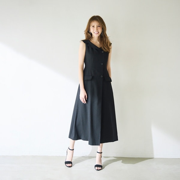 オーディア ミューズ（Audie a Muses）/【モデル美香×Audie a Muses】ラップ風デザインワンピース