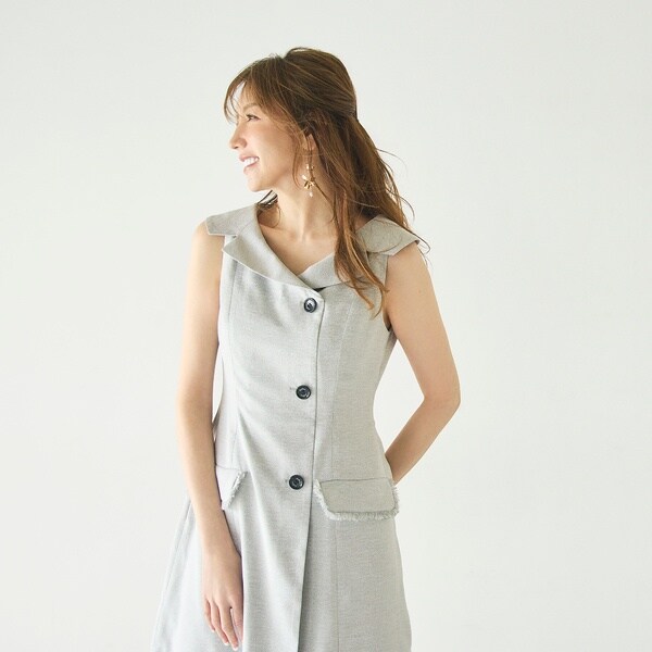 オーディア ミューズ（Audie a Muses）/【モデル美香×Audie a Muses】ラップ風デザインワンピース_2