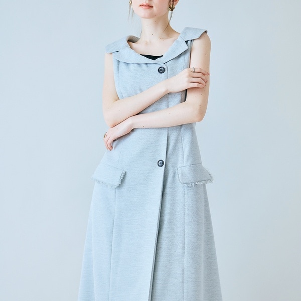 オーディア ミューズ（Audie a Muses）/【モデル美香×Audie a Muses】ラップ風デザインワンピース_8