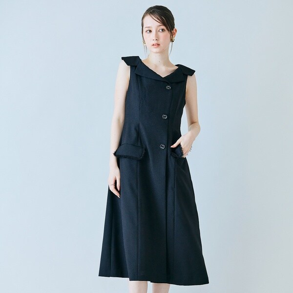 オーディア ミューズ（Audie a Muses）/【モデル美香×Audie a Muses】ラップ風デザインワンピース_12