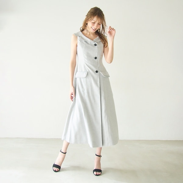 オーディア ミューズ（Audie a Muses）/【モデル美香×Audie a Muses】ラップ風デザインワンピース
