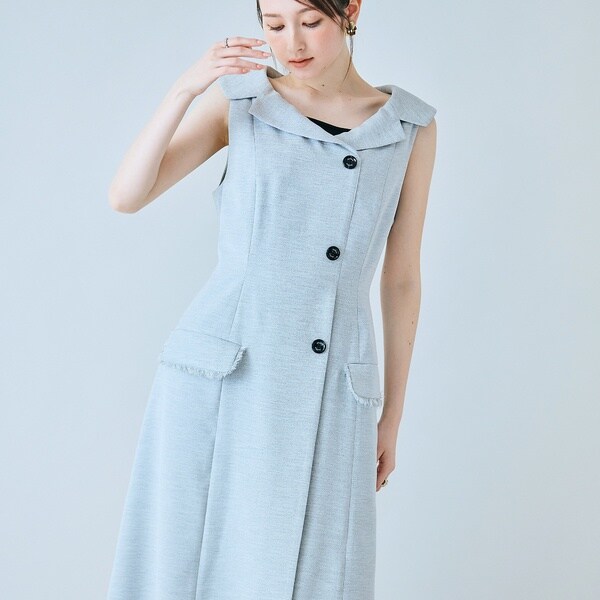 オーディア ミューズ（Audie a Muses）/【モデル美香×Audie a Muses】ラップ風デザインワンピース_6