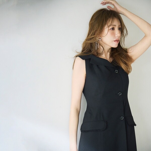 オーディア ミューズ（Audie a Muses）/【モデル美香×Audie a Muses】ラップ風デザインワンピース_10