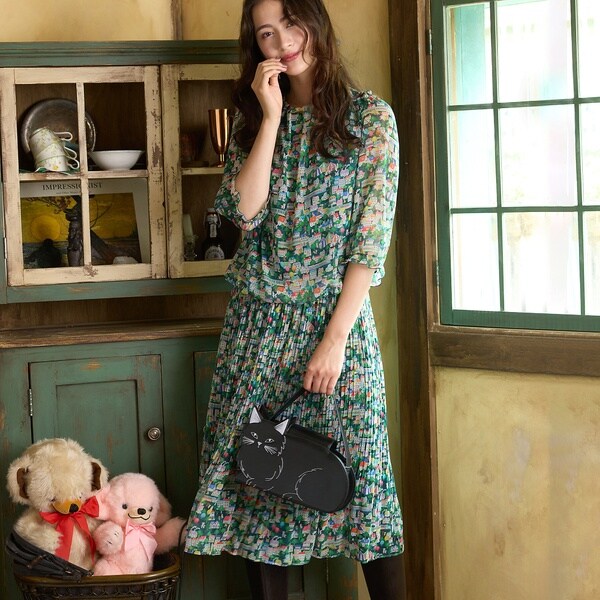 ジョリープッペ（Jolly Poupee）/【22fabric】コロコロタウン/プリーツ