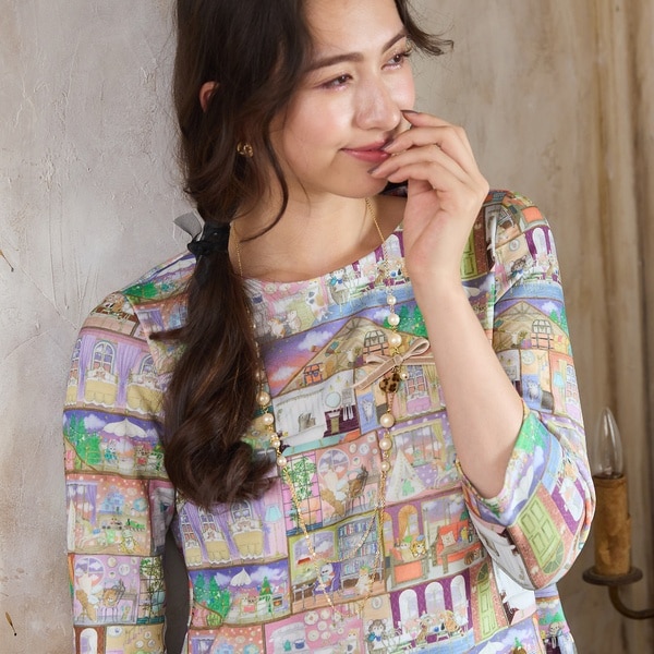 ジョリープッペ（Jolly Poupee）/【22fabric】ラビリンスハウス/ティアードカットソー