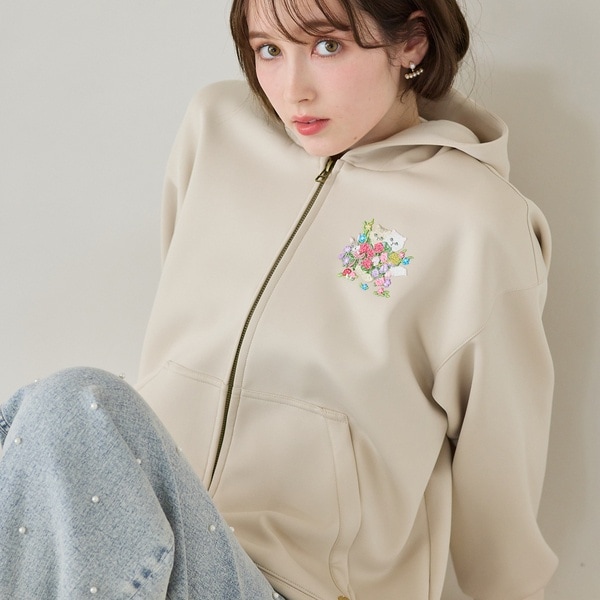 ジョリープッペ（Jolly Poupee）/【22fabric】シークレットガーデン/ パーカー