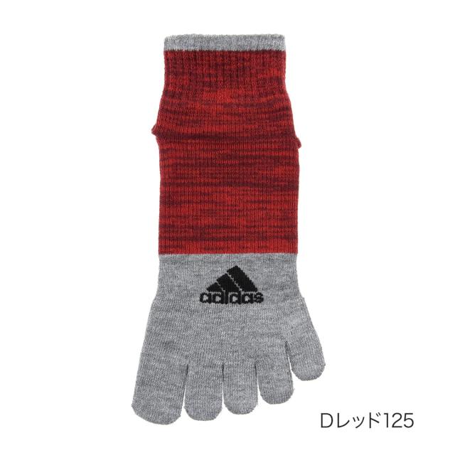 アディダス（adidas）/【アディダス】 無地 ワンポイント 靴下 ショート丈 5本指 足底滑り止め付(06573W)