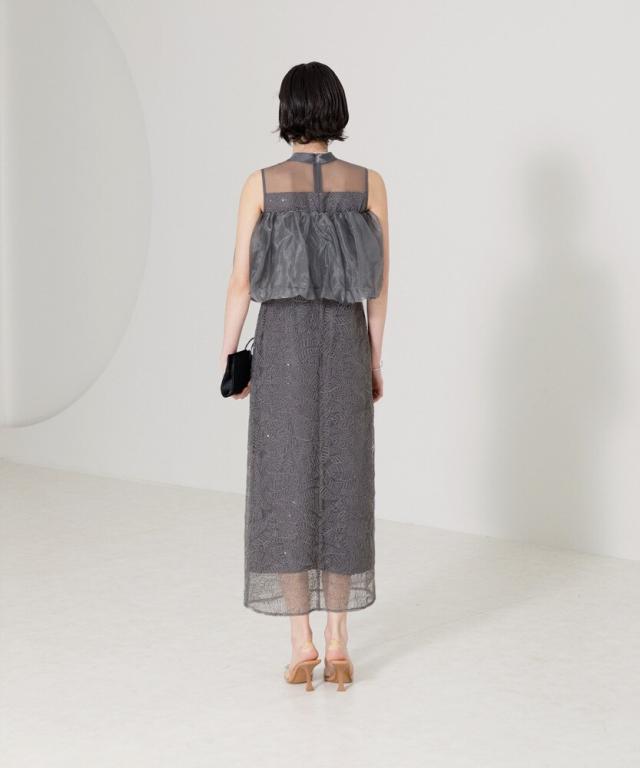 レジャ（Leja）/LEJA−2WAYオフショルダーパフスリーブスリットIライン