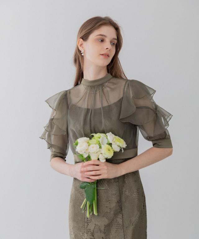 レジャ バックリボンドレス Leja｜LEJA-花柄ボレロバックリボンマーメイドワンピースドレス