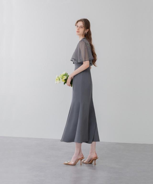 Leja レジャ パールパイピングボレロ付き2wayマーメイドフレアロングドレス 楽天市場】パールパイピングボレロ付き2wayマーメイドフレア