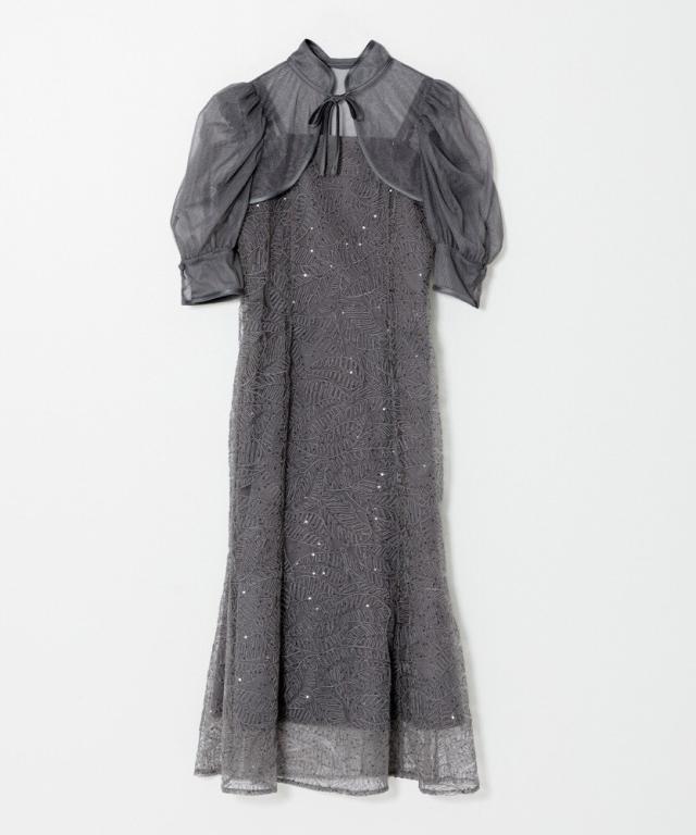 レジャ（Leja）/スパンコールボタニカルマーメイドケープボレロ付き