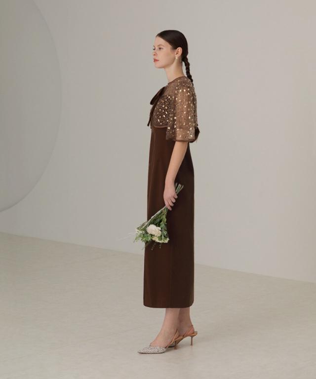 レジャ(Leja)/ビジューストーンボレロベロアスリットIラインドレスの通販は レジャ(Leja)/ビジューストーンボレロベロアスリットIラインドレスの通販は