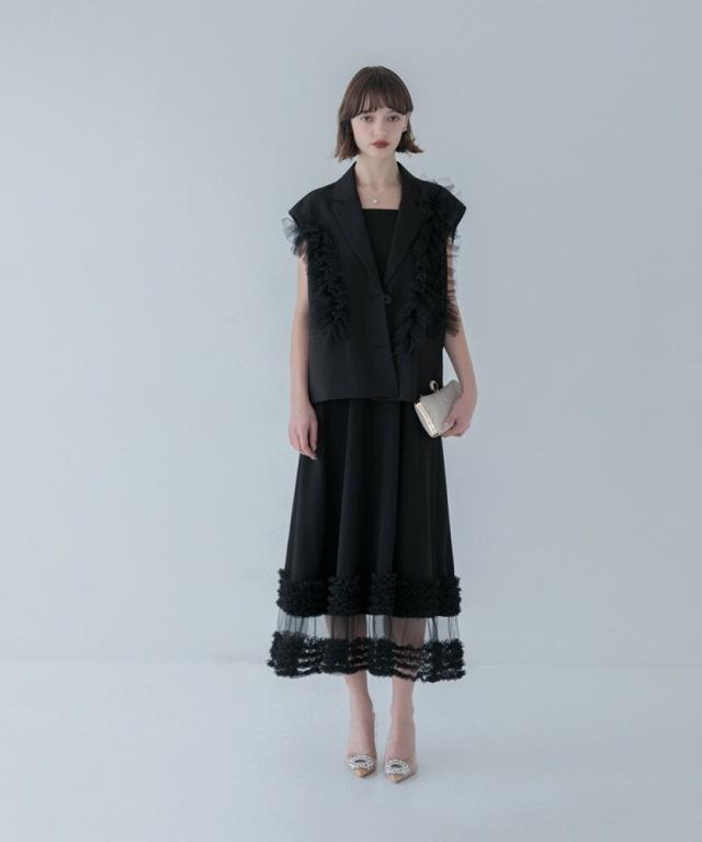 レジャ（Leja）/チュールフリルセットアップドレス