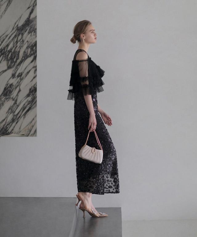 レジャ（Leja）/チュールフリルオフショルダースパンコールIライン