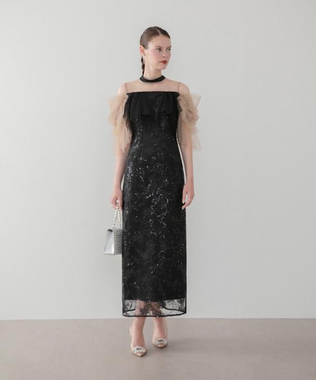 La Vie Rebecca Taylor レディース フローラルフリル付き