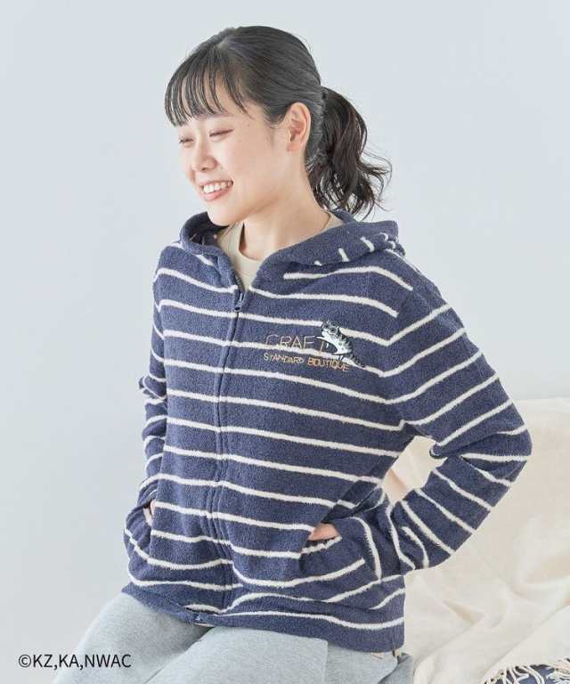 クラフトスタンダードブティック（CRAFT STANDARD BOUTIQUE）/【WEB限定】夜は猫といっしょ／ルームパーカー