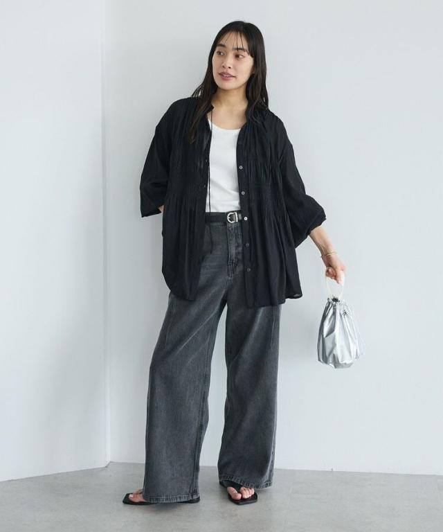 クラフトスタンダードブティック（CRAFT STANDARD BOUTIQUE）/ストレートワイドデニムパンツ