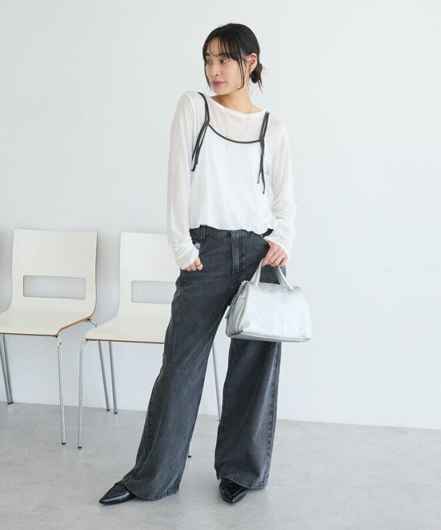 クラフトスタンダードブティック（CRAFT STANDARD BOUTIQUE）/ストレートワイドデニムパンツ