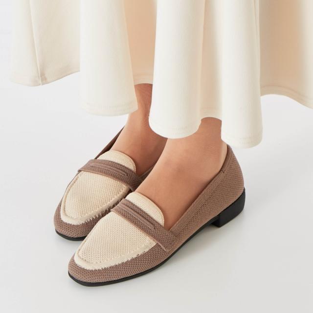 ケソウ（Kesou）/NEW【19．5〜27．0cm】1．5cmヒール ニットローファー ケソウ（Kesou）/NEW【19．5〜27．0cm】1．5cmヒール ニットローファー