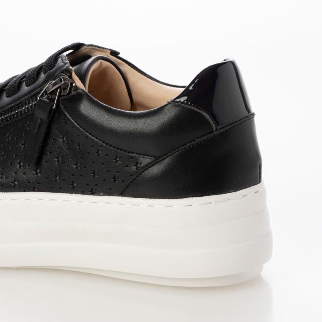 ミソペ（MISOPE）/24春夏新作 結ばない靴紐サイドファスナースニーカー