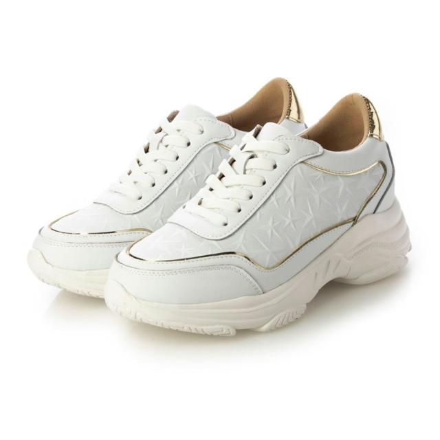 ミソペ（MISOPE）/24春夏新作 星モチーフスニーカー （ホワイト）