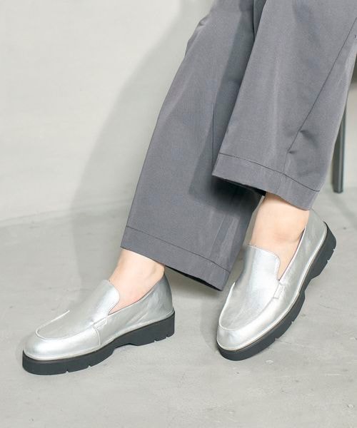 ディッシー（D’ICI）/厚底モカシューズ