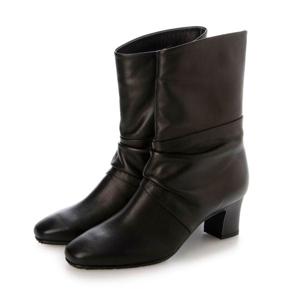 ディッシー（D’ICI）/ドレープハーフブーツ