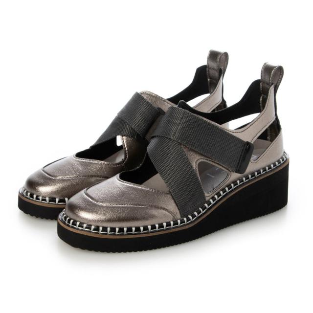 ディッシー（D’ICI）/アウトステッチベルクロスニーカー