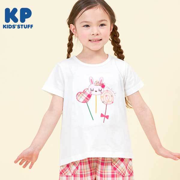 ケーピー（KP）/mimiちゃんキャンディー後ろ切り替え半袖Tシャツ(100  