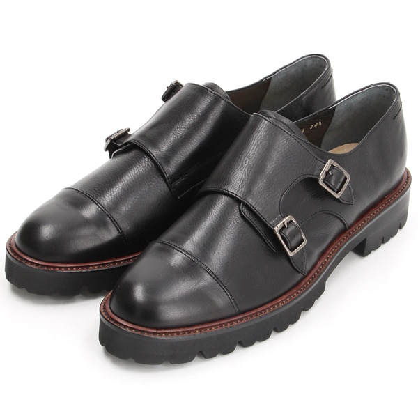 マーガレット・ハウエル アイデア（MARGARET HOWELL idea）/タンクソールダブルモンクストラップシューズ