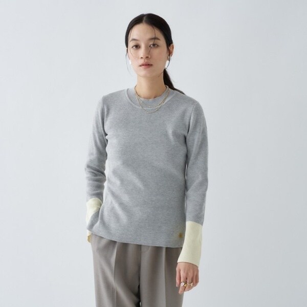 クロエンス（cloenc）/【手洗い可】ポイントカラーニットプルオーバーの通販は 7,920円