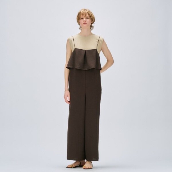 クロエンス（cloenc）/【セットアップ／手洗い可】ドライタッチタックフリルオールインワン