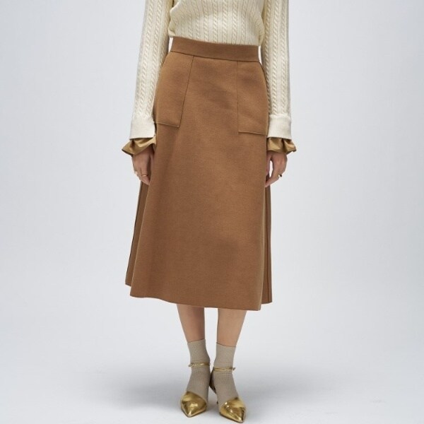 クロエンス（cloenc）/【手洗い可】メルトンジャージフレアスカート