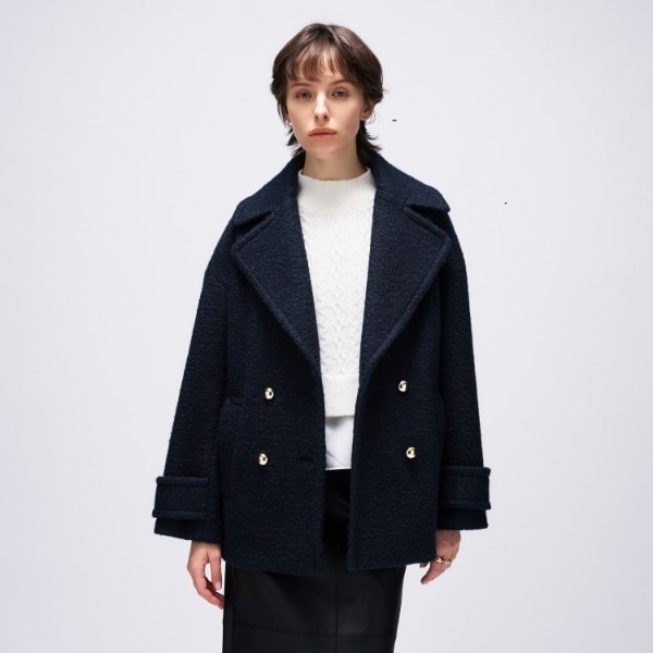 クロエンス（cloenc）/ループメルトンPコート