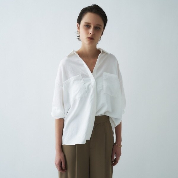 クロエンス（cloenc）/【手洗い可】サテンスキッパーシャツ_7