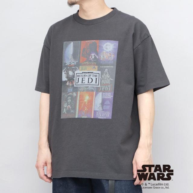 グッドウェア（Goodwear）/STAR WARS コラージュプリント Tシャツ ビッグシルエット エピソード6 ジェダイの復帰_1