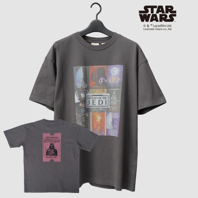 グッドウェア（Goodwear）/STAR WARS コラージュプリント Tシャツ ビッグシルエット エピソード6 ジェダイの復帰