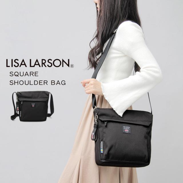 リサラーソン（LISA LARSON）/バッグ ショルダーバッグ レディース ブラック 黒 スクエア シンプル コンパクト 撥水の通販は 8,791円