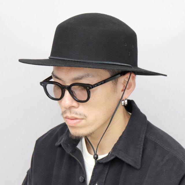 レックハッター（ReqHatter）/ハット サファリハット 帽子 あご紐付き ウール つば広 ワイドブリム 秋 冬 アドベンチャーハット_17