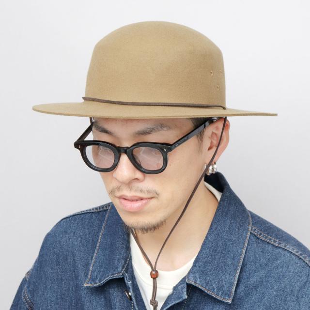 レックハッター（ReqHatter）/ハット サファリハット 帽子 あご紐付き ウール つば広 ワイドブリム 秋 冬 アドベンチャーハット_18