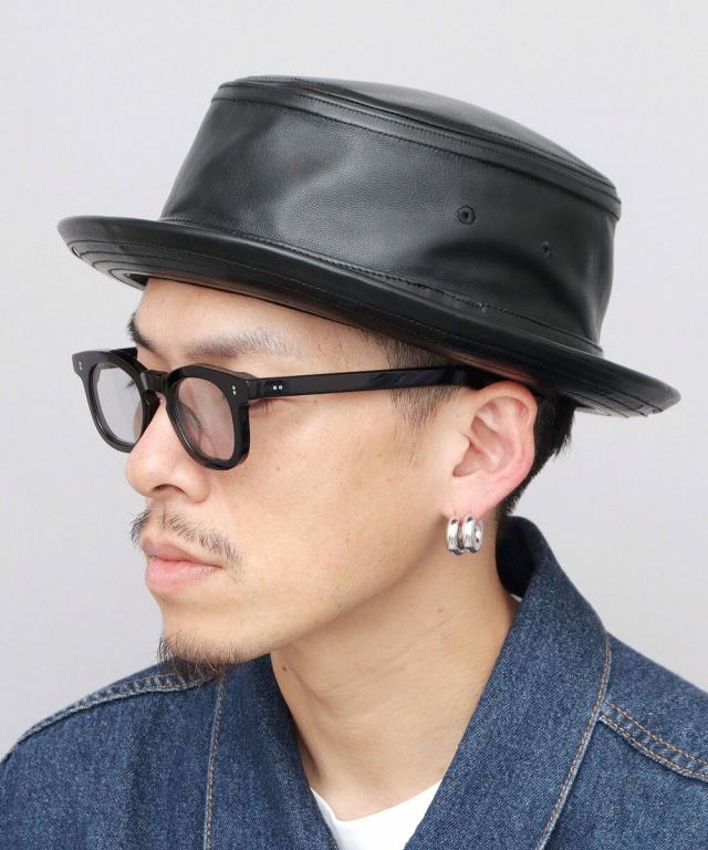 レックハッター（ReqHatter）/本革 ラムレザー（羊革） ポークパイハット