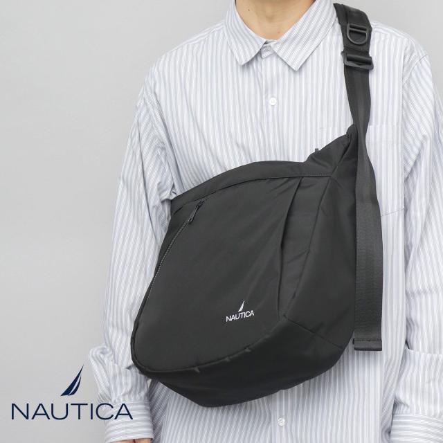 ノーティカ（NAUTICA）/オールブラック ショルダーバッグ A4収納可