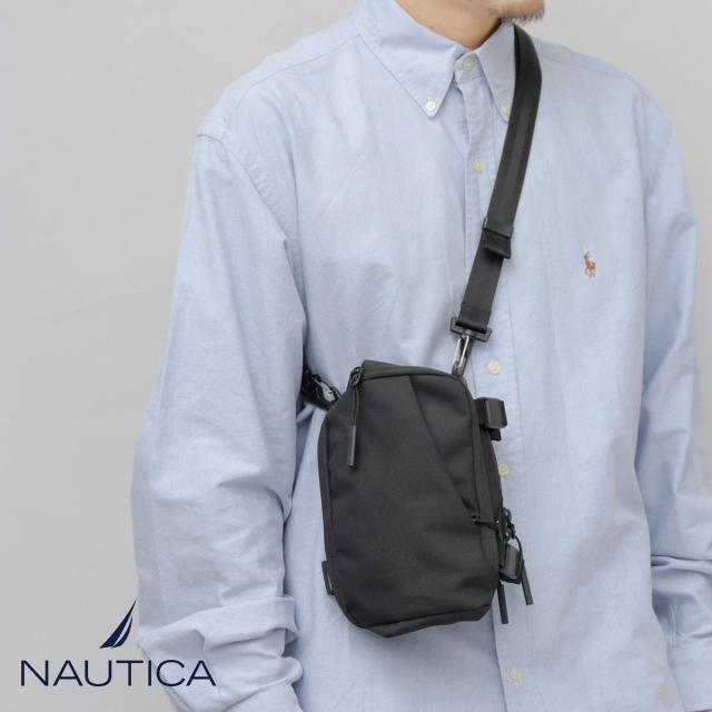 ノーティカ（NAUTICA）/CORDURAポリエステル マグネットバックル 縦型 ミニショルダーバッグ